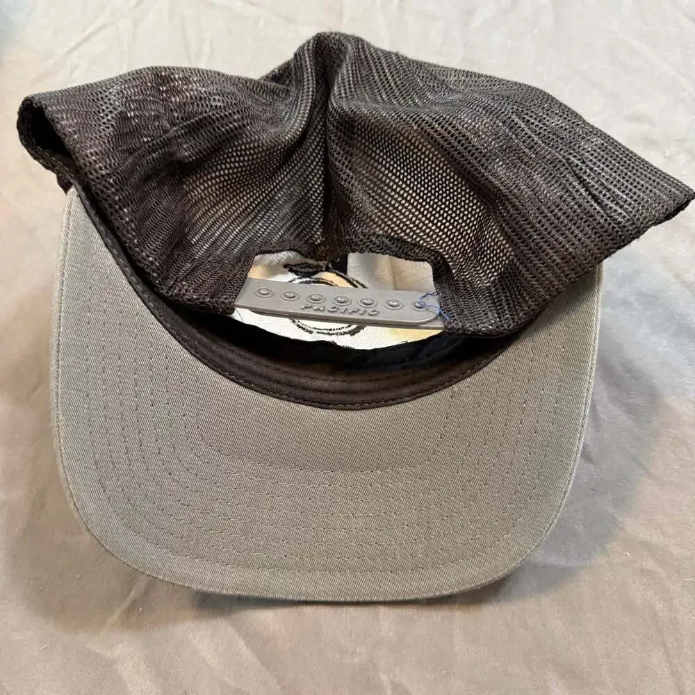 Florida Thin Blue Line Gray Black Trucker Hat Snapback Embroidered Cap